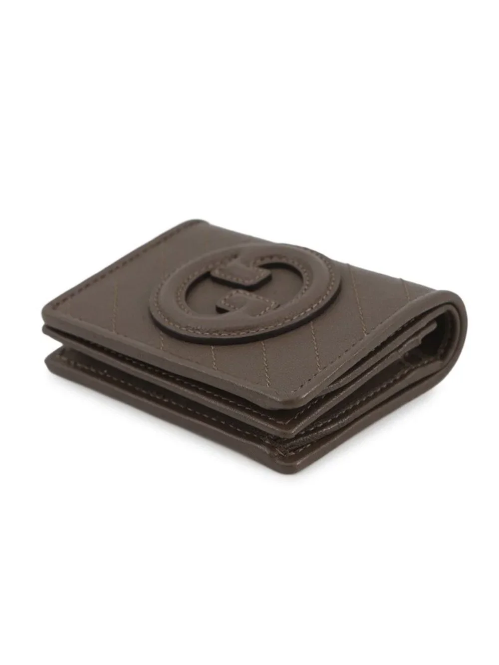 Gucci Bifold Wallet Interlocking Blanc Di Leather